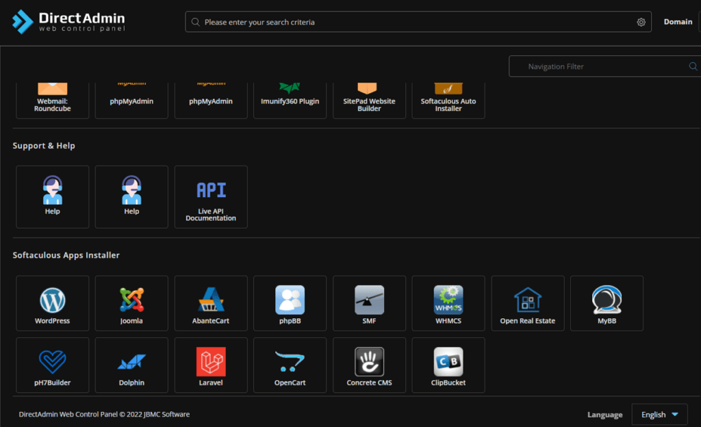 DirectAdmin Control Panel