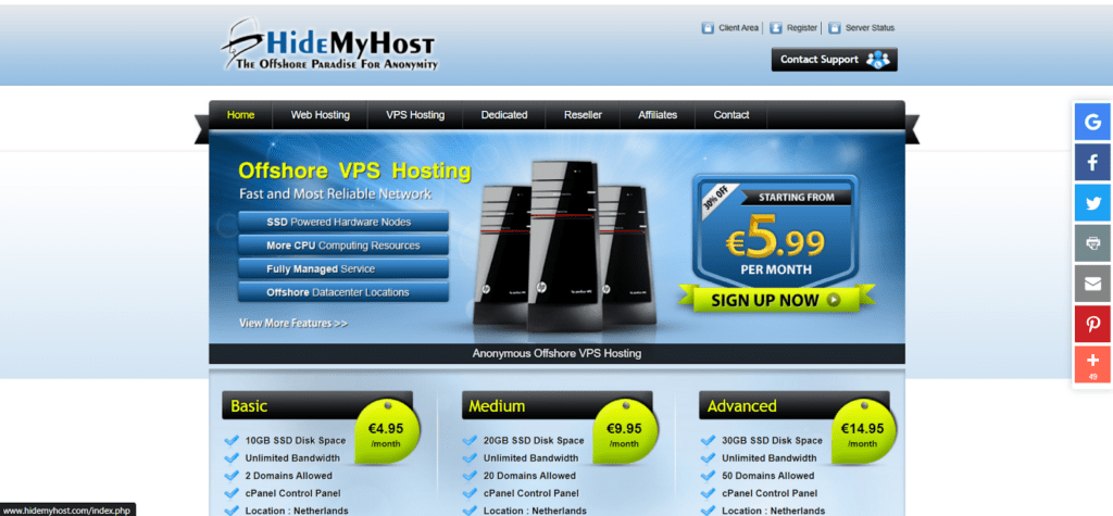 About HidemyHost