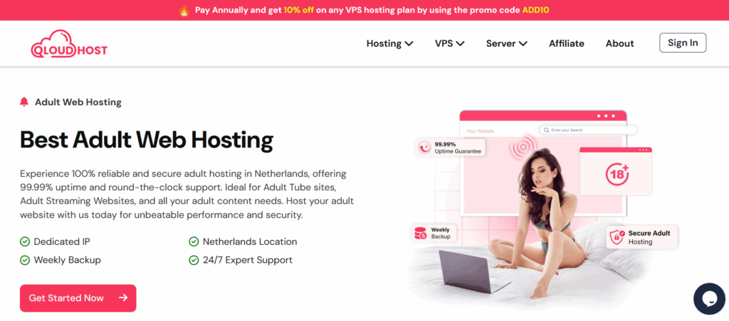 QloudHost - Best Adult Web Hosting Provider