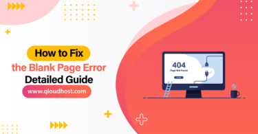 How to Fix the Blank Page Error