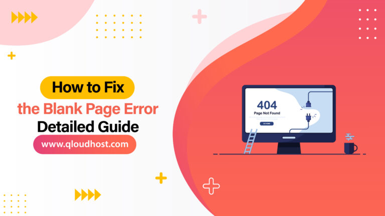 How to Fix the Blank Page Error