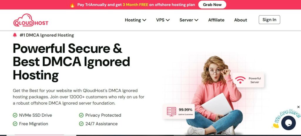 Qloudhost website hosting
