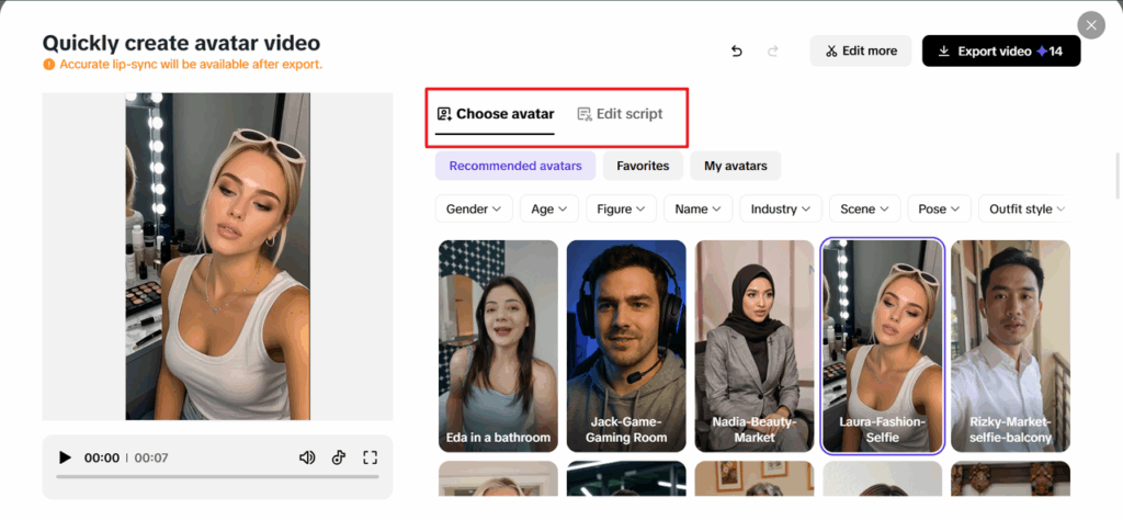 Select your avatar and edit the script