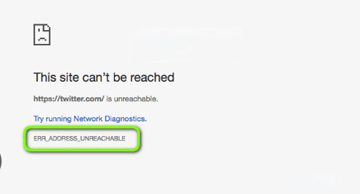 ERR_ADDRESS_UNREACHABLE Error In Firefox