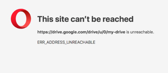 ERR_ADDRESS_UNREACHABLE In Opera